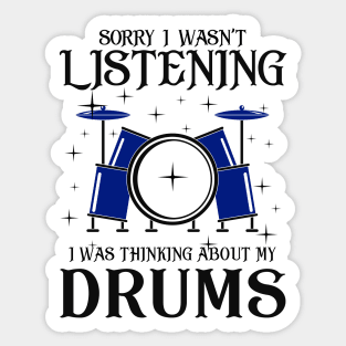 Funny Drummer Gift Sticker